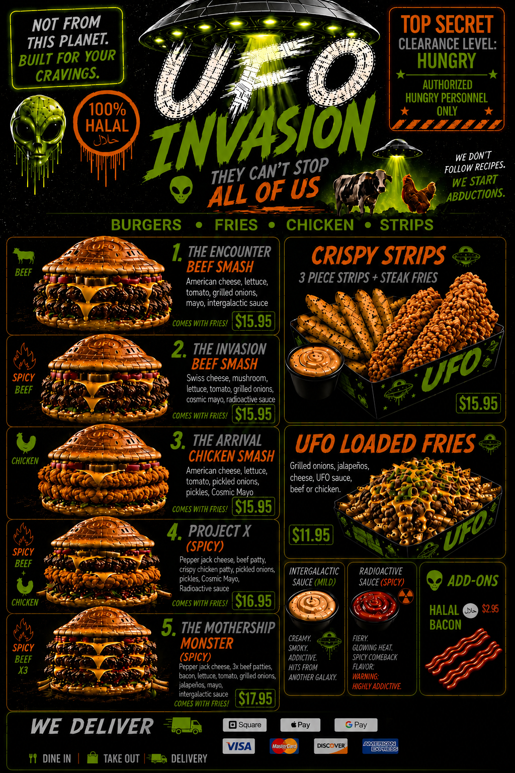 Full UFO Menu